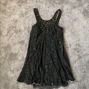 BCBG Maxazria Embellished Black Dress